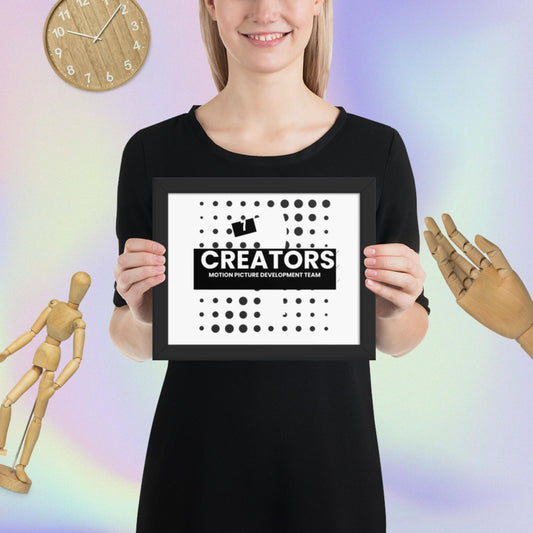 7 Creators Development Team Framed poster