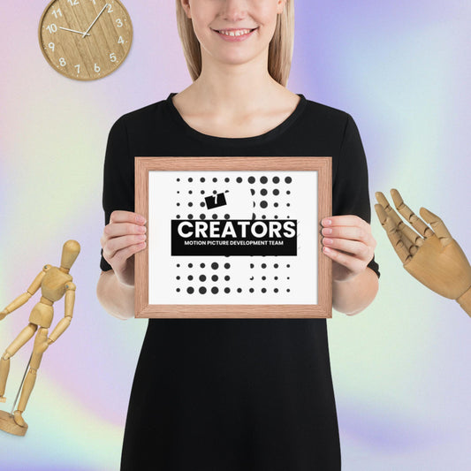 7 Creators Development Team Framed poster