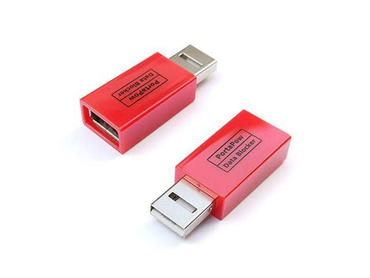 3rd Gen USB Data Blocker Red 2 Pack