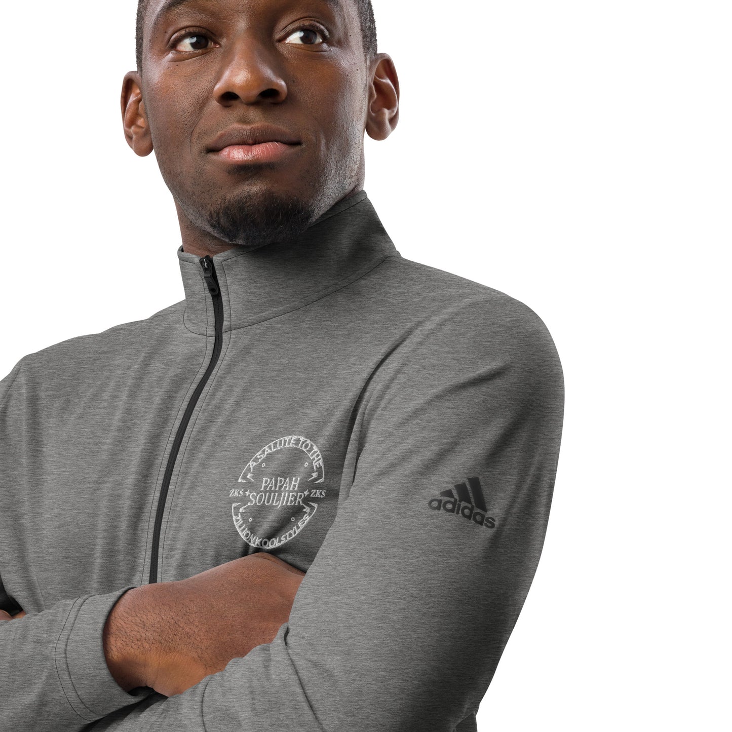 PAPAH Souljier Quarter zip workout pullover